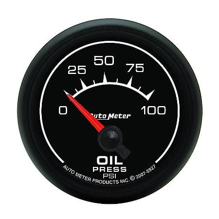 Gauge; Oil Pressure; 2 1/16"; 100 PSI; Electric; ES