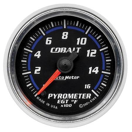 Gauge; Pyrometer (EGT); 2 1/16"; 1600 Deg. F; Digital Stepper Motor; Cobalt