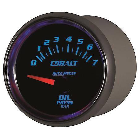 Gauge; Oil Pressure; 2 1/16"; 7Bar; Electric; Cobalt