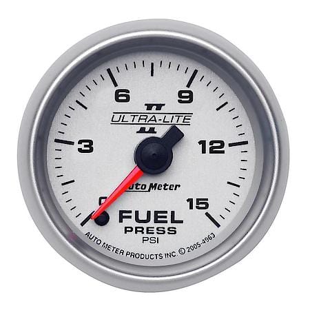 Gauge; Fuel Pressure; 2 1/16"; 15 PSI; Digital Stepper Motor; Ultra-Lite II
