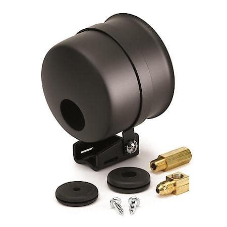 Gauge Mount; 3 3/8"; Pedestal With Black Cup