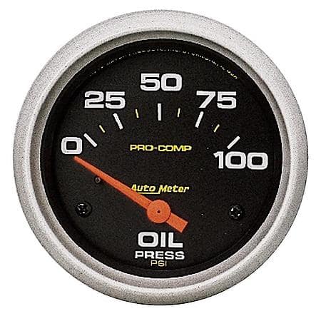 Gauge; Oil Pressure; 2 5/8"; 100 PSI; Electric; Pro-Comp