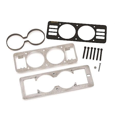 Gauge Mount; Gauge Cage With Vents; Dual; 2 5/8"; Black; Mustang 87-93 Fox