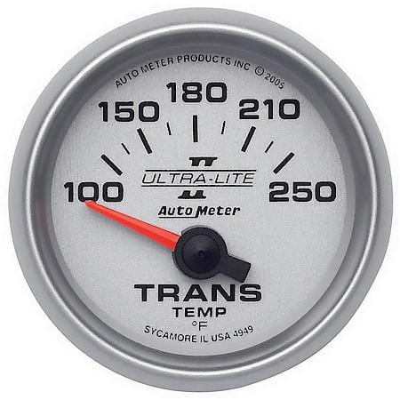 Gauge; Transmission Temperature; 2 1/16"; 100-250 Deg. F; Electric; Ultra-Lite II