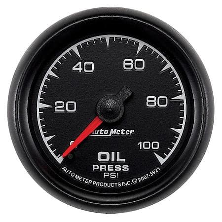 Gauge; Oil Pressure; 2 1/16"; 100 PSI; Mechanical; ES