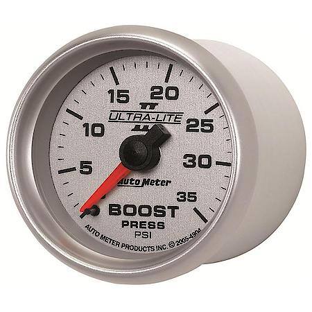 Gauge; Boost; 2 1/16"; 35 PSI; Mechanical; Ultra-Lite II