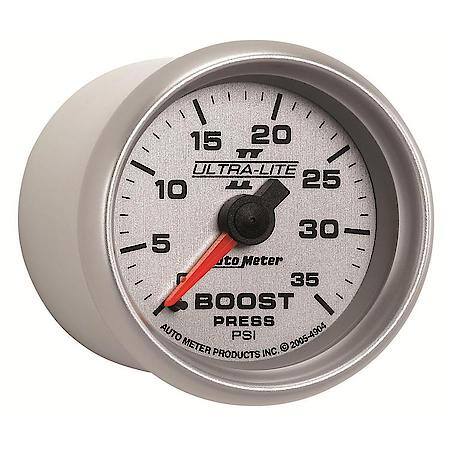Gauge; Boost; 2 1/16"; 35 PSI; Mechanical; Ultra-Lite II