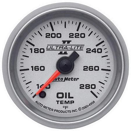 Gauge; Oil Temperature; 2 1/16"; 140-280 Deg. F; Digital Stepper Motor; Ultra-Lite II