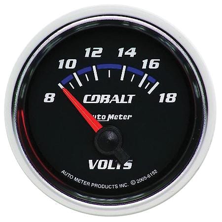 Gauge; Voltmeter; 2 1/16"; 18V; Electric; Cobalt