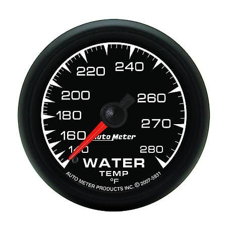 Gauge; Water Temperature; 2 1/16"; 140-280 Deg. F; Mechanical; ES