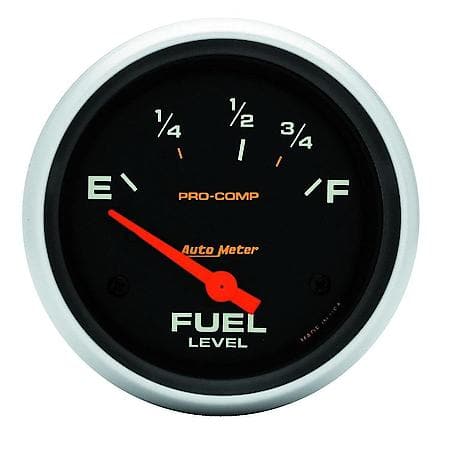 Gauge; Fuel Level; 2 5/8"; 73Oe To 10Of; Electric; Pro-Comp