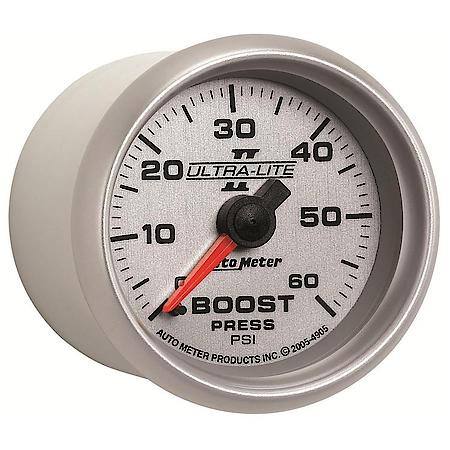 Gauge; Boost; 2 1/16"; 60 PSI; Mechanical; Ultra-Lite II