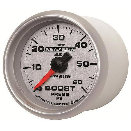 Gauge; Boost; 2 1/16"; 60 PSI; Mechanical; Ultra-Lite II