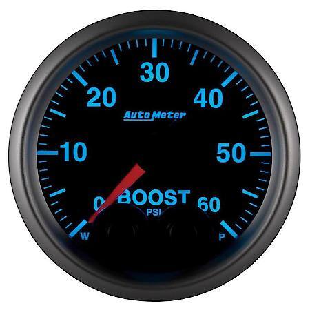 Gauge; Boost; 2 1/16"; 60 PSI; Digital Stepper Motor With Peak/Warn; Elite