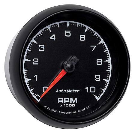Gauge; Tachometer; 3 3/8"; 10K RPM; In-Dash; ES