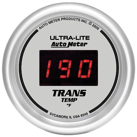 Gauge; Trans Temperature; 2 1/16"; 340 Deg. F; Digital; Silver Dial With Red LED