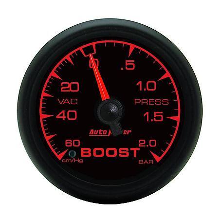 Gauge; Vac/Boost; 2 1/16"; 60Cmhg-2.0Bar; Mechanical; ES