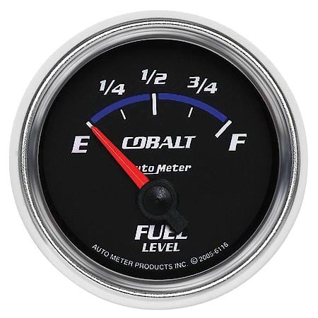 Gauge; Fuel Level; 2 1/16"; 240Oe To 33Of; Electric; Cobalt