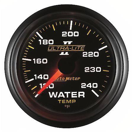 Gauge; Water Temperature; 2 1/16"; 120-240 Deg. F; Mechanical; Ultra-Lite II