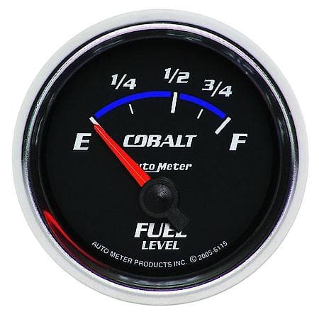 Gauge; Fuel Level; 2 1/16"; 73Oe To 10Of; Electric; Cobalt