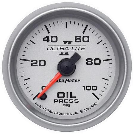 Gauge; Oil Pressure; 2 1/16"; 100 PSI; Digital Stepper Motor; Ultra-Lite II