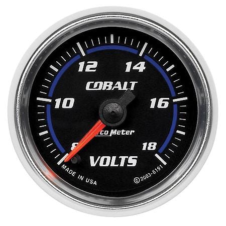 Gauge; Voltmeter; 2 1/16"; 18V; Digital Stepper Motor; Cobalt