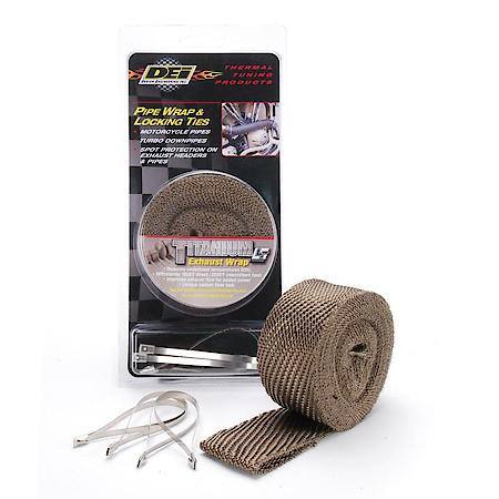 Titanium Pipe Wrap & Locking Tie Kit, Handles 1800 Deg. Direct