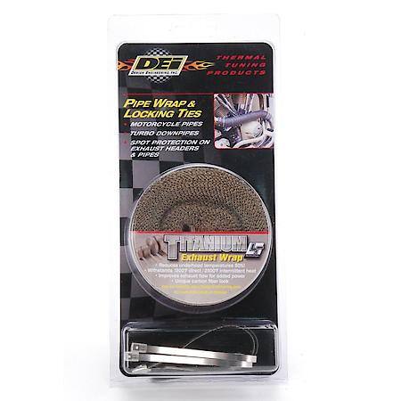 Titanium Pipe Wrap & Locking Tie Kit, Handles 1800 Deg. Direct