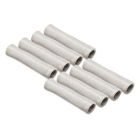 Protect-A-Boot Ringless Sleeve, 6 Inches, Silver, 8-Pack, Glass Fiber Up To 1200 Deg.