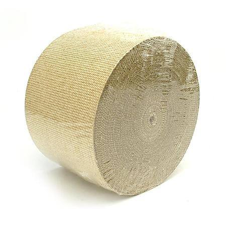 Tan Glass Fiber Exhaust Wrap, 8 Inches X 100 Feet, Handles 1200 Deg. Direct