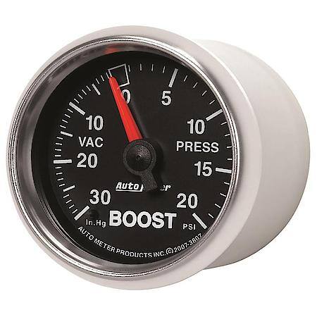 Gauge; Vac/Boost; 2 1/16"; 30Inhg-20 PSI; Mechanical; Gs