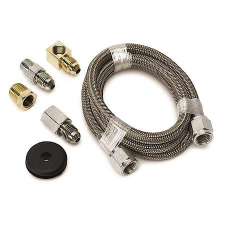Line; Braided Stainless Steel; 4 Dia.; 3Ft. Length;-4An And 1/8" NPTF Fitting