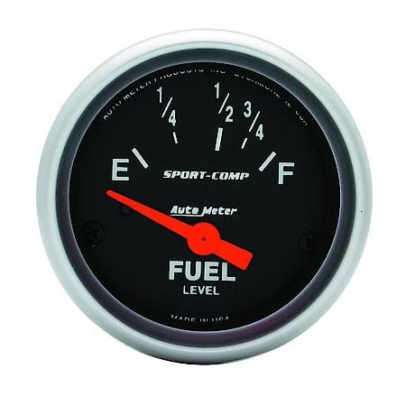Gauge; Fuel Level; 2 1/16"; 16Oe To 158Of; Electric; Sport-Comp