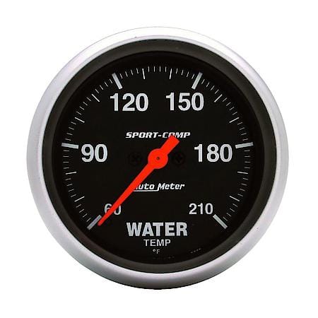 Gauge; Low Water Temperature; 2 5/8"; 60-210 Deg. F; Digital Stepper Motor; Sport-Comp