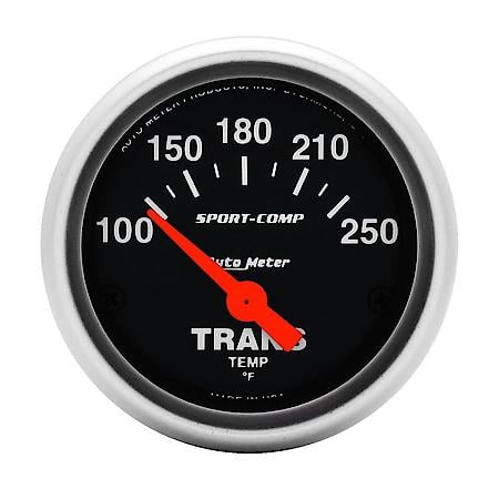 Gauge; Transmission Temperature; 2 1/16"; 100-250 Deg. F; Electric; Sport-Comp