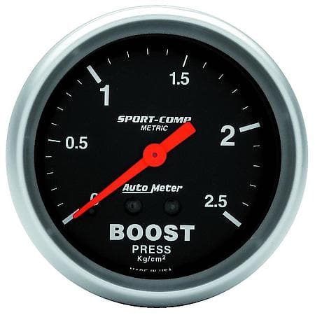 Gauge; Boost; 2 5/8"; 2.5Kg/Cm2; Mechanical; Sport-Comp