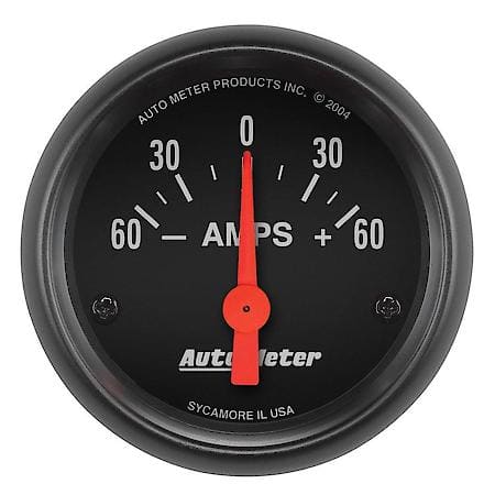 Gauge; Ammeter; 2 1/16"; 60A; Electric; Z-Series
