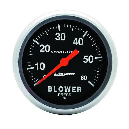 Gauge; Blower Press; 2 5/8"; 60 PSI; Mechanical; Sport-Comp