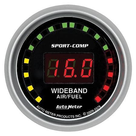Gauge; Air/Fuel Ratio-Wideband; Street; 2 1/16"; 10 1-17 1; Digital; Sport-Comp
