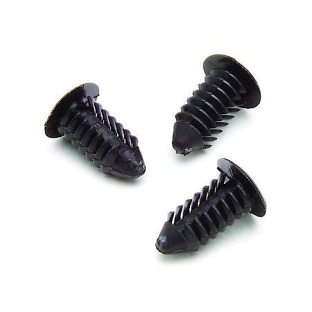 Ratchet Fasteners; 10 Piece; Black; For Gauge Pod/Pillar Installation