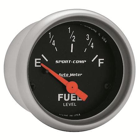 Gauge; Fuel Level; 2 1/16"; 0Oe To 90Of; Electric; Sport-Comp
