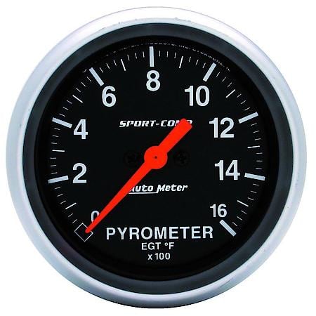 Gauge; Pyrometer (EGT); 2 5/8"; 1600 Deg. F; Digital Stepper Motor; Sport-Comp