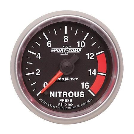 Gauge; Nitrous Press; 2 1/16"; 1600 PSI; Digital Stepper Motor; Sport-Comp II