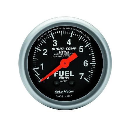Gauge; Fuel Pressure; 2 1/16"; 7.0Kg/Cm2; Mechanical; Sport-Comp
