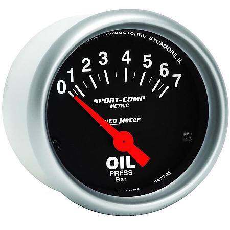 Gauge; Oil Pressure; 2 1/16"; 7 Bar; Electric; Sport-Comp
