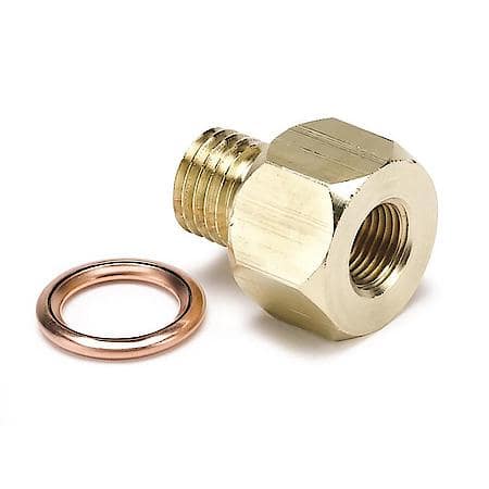 Fitting; Adapter; Metric; M12X1.5 Male To 1/8" NPTF Female; Brass