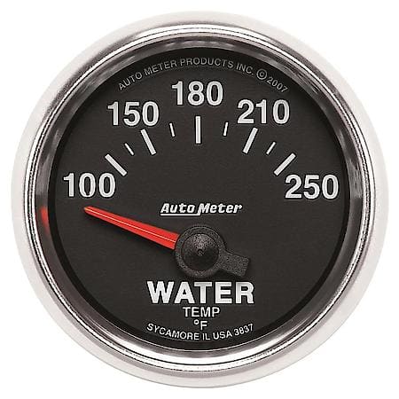 Gauge; Water Temperature; 2 1/16"; 100-250 Deg. F; Electric; GS