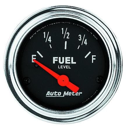 Gauge; Fuel Level; 2 1/16"; 0Oe To 90Of; Electric; Traditional Chrome