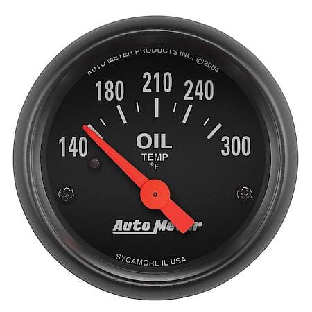 Gauge; Oil Temperature; 2 1/16"; 140-300 Deg. F; Electric; Z-Series