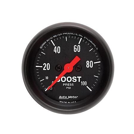 Gauge; Boost; 2 1/16"; 100 PSI; Mechanical; Z-Series